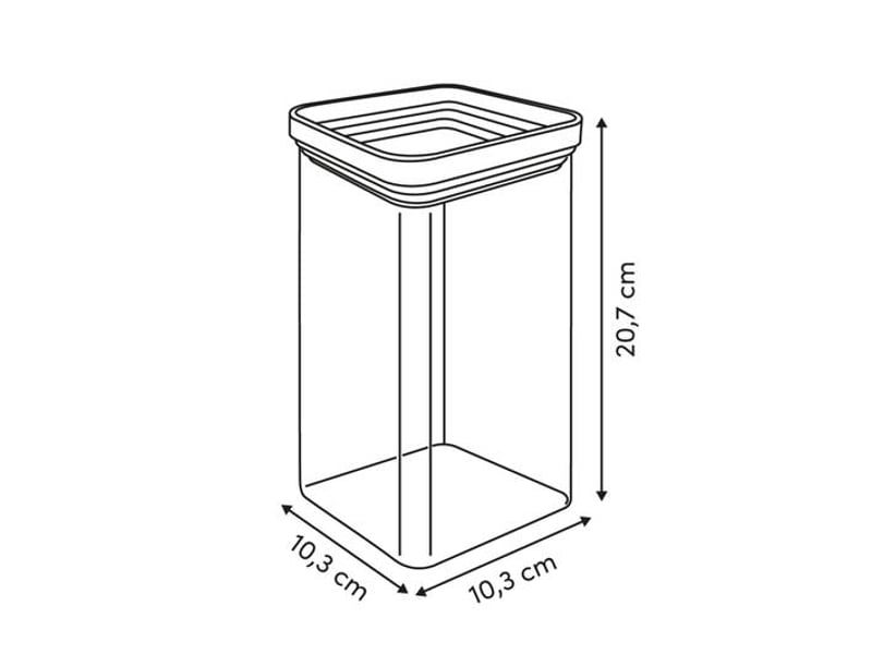  Boîte de conservation carrée eske 1,5l transparent ESKE - Conforama C