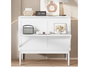 Lit escamotable 90x200 cm    coloris blanc