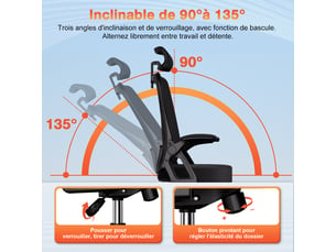 Chaise de bureau <strong>ADORMII</strong> <strong></strong>