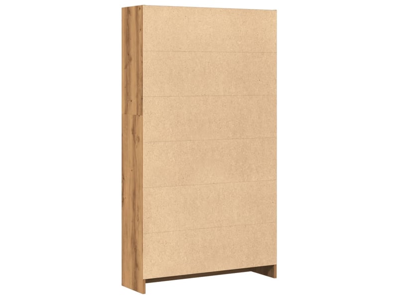  Bibliothèque, étagère de rangement chêne artisanal 80x24x143 cm bois d'ingénierie  - Conforama E