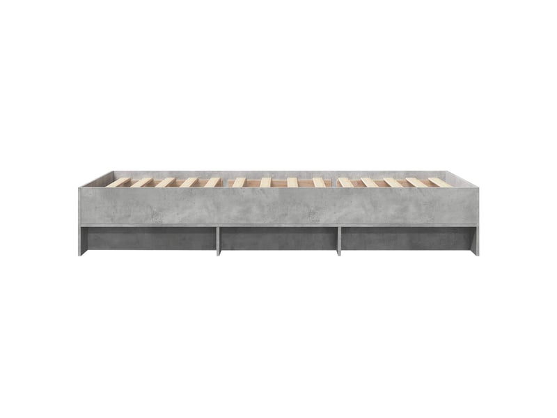 Lit simple- lit adulte -  cadre de lit sonoma gris 80 x 200 cm bois d'ingénierie  - Conforama D