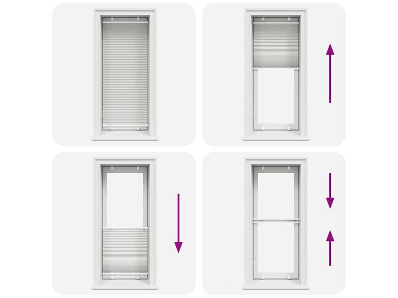  Store plissé, store de fenêtre gris clair 55x150 cm largeur du tissu 54,4 cm cf46892  - Conforama E