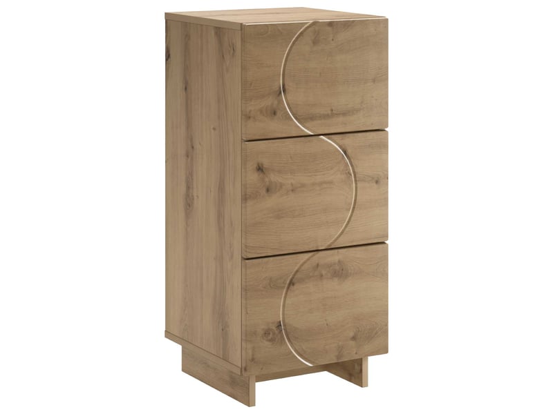  Buffet salon, buffet chêne artisanal 33,5x34,5x75 cm bois d'ingénierie shl80813  - Conforama A