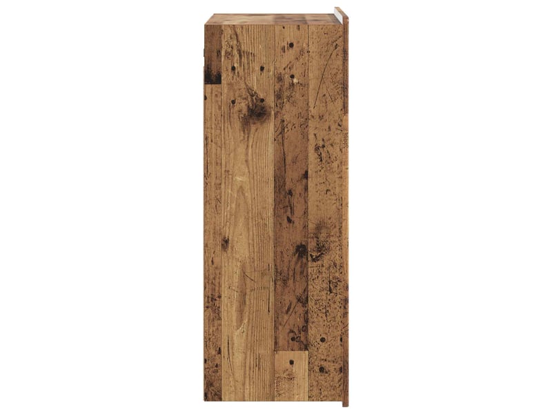  Armoire murale salon, meuble de rangement bois ancien 66 x 34,5 x 92 cm bois d'ingénierie  - Conforama E