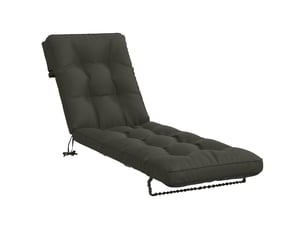 Coussin de transat, coussin pour bain de soleil vianen 100 % polyester anthracite cf56259