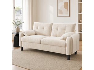 Canapé droit fixe <strong>MODENVIE</strong> <strong></strong> 2 places Tissu beige