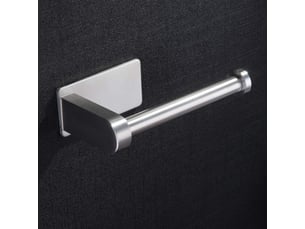 Porte-papier toilette auto-adhésif fixation sans perçage support pour papier toilette en acier inoxydable brossé