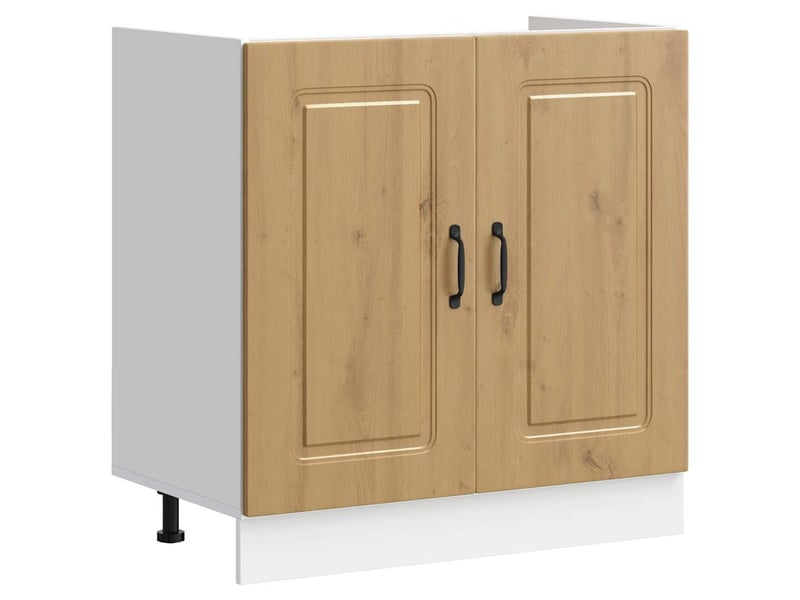 Meuble de rangement, armoire de cuisine kalmar chêne artisanal 80x46x81,5cm - Conforama D