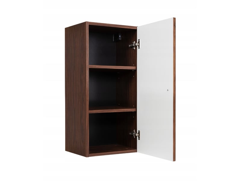  Demi colonne suspendue de salle de bain bello noyer foncé 35 × 68 cm  - Conforama D