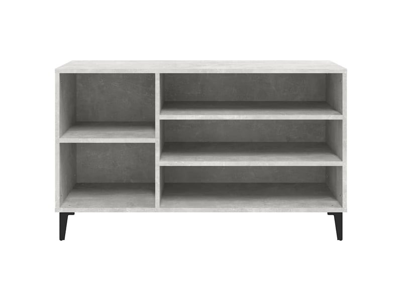  Meuble à chaussure, armoire à chaussures gris béton 102x36x60 cm bois d'ingénierie shl1794  - Conforama E