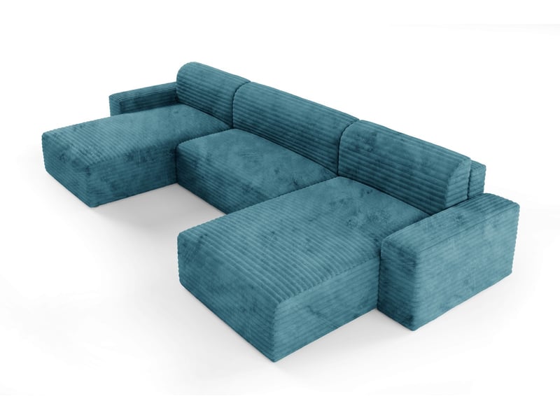 Canapé d’angle coco u avec fonction de couchage couleur : tilia 75 - Conforama D