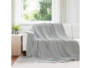 Plaid canapé gris 220x240 cm 1.37 kg polaire