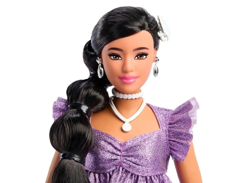  Poupée barbie mattel jfp43 deluxe style - tenue améthyste métallisée 194735303045 - Conforama C