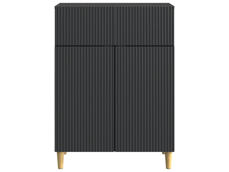 Buffet - bahut - meuble de rangement avec tiroir noir 66 x 34,5 x 90 cm bois d'ingénierie  - Conforama E