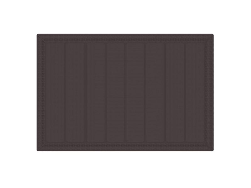 Ensemble de salle à manger de jardin 5 pcs marron rattan polt  - Conforama B