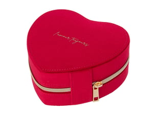 Boîte à bijoux cœur oto 15cm rouge