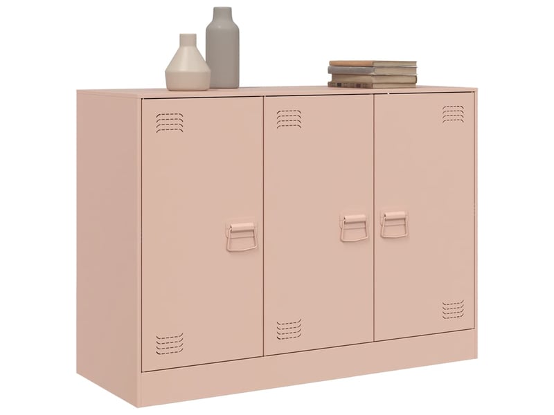 Buffet - bahut - meuble de rangement rose 99x39x73 cm acier - Conforama D