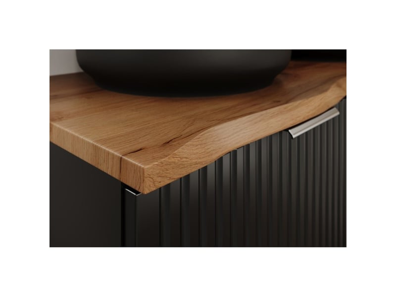  Plan pour vasque natoura 60,6 cm en mdf couleur chêne wotan  - Conforama E