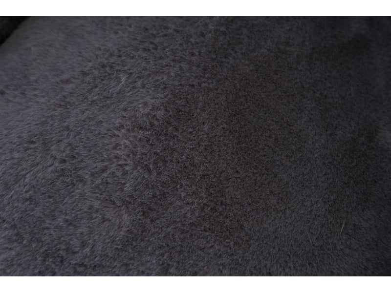 Pouf enfant 75x70x52 cm en polyester gris forme ergonomique - Conforama W