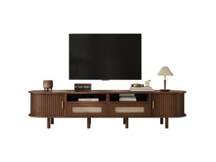 Meuble tv coloris bois foncé 170 cm MODENVIE