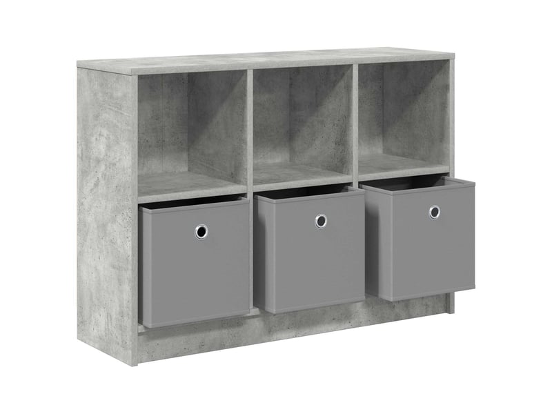  Buffet - bahut - meuble de rangement gris béton 88,5 x 27,5 x 63,5 cm  - Conforama E