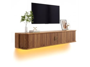Meuble tv coloris naturel 175 cm OKWISH