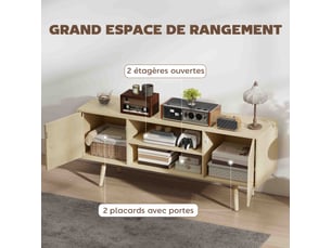 Meuble tv coloris naturel    