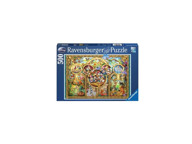  Puzzle 500 pieces disney classic famille 49 x 36 cm montage facile unique 12000094 - Conforama A