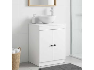 Armoire de salle de bain, meuble de rangement blanc 54x41x70 cm shl5060