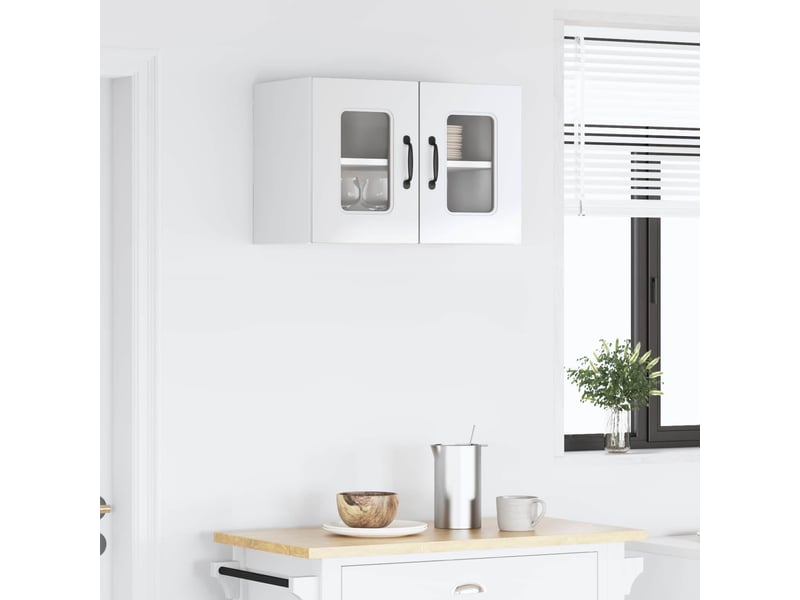  Meuble mural de cuisine | armoire de cuisine blanc brillant 60x31x40cm shl5839  - Conforama E