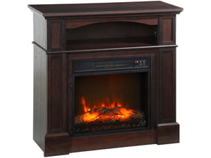 Cheminée électrique effet flamme led, chauffage 1800 w, télécommande, 80,5 cm
