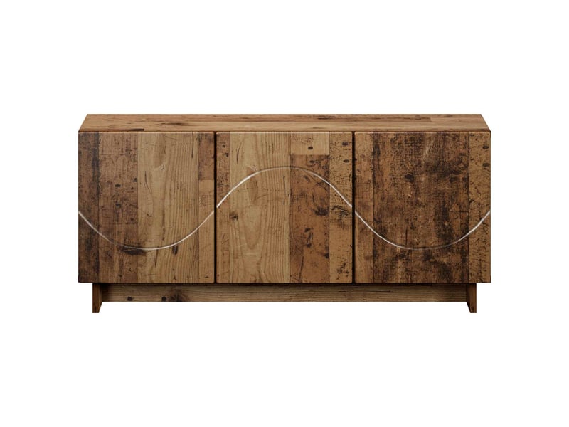  Meuble tv moderne, banc tv 90x34,5x40 cm bois ancien bois d'ingénierie shl46052  - Conforama D