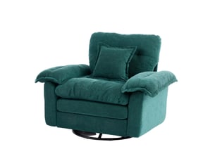 Fauteuil fixe pivotant  <strong>STILVORA</strong> <strong></strong> Tissu vert vendu A l'unité