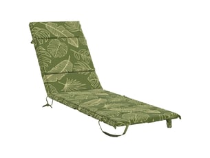 Coussin de transat, coussin pour bain de soleil gemert 100 % polyester modèle feuille cf56157