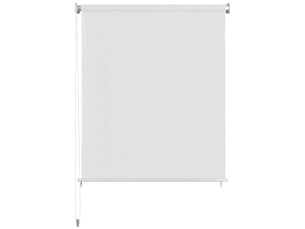Store enrouleur, store roulant d'extérieur blanc 65 (l) x 230 (h) cm hdpe cf47423