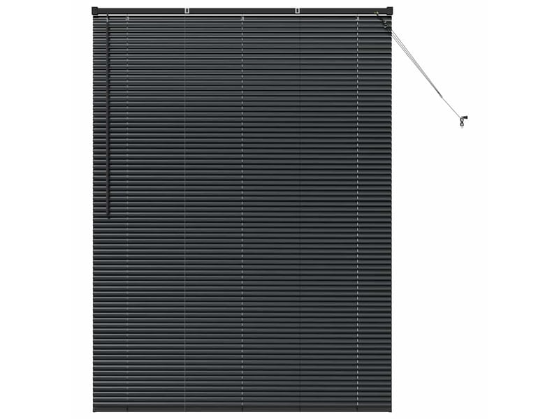 Store vénitien, store de fenêtre noir 175 x 125 cm 25 mm aluminium cf48119 - Conforama A