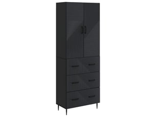 Armoire <strong></strong> <strong></strong> coloris noir largeur 66 cm