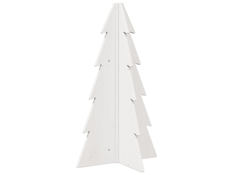  Sapin de noël - arbre de noël en bois pour décoration blanc 69,5 cm pin massif  - Conforama E