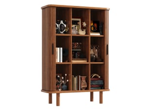 Buffet 2 porte(s) 0 tiroir(s) WISHDOR - 110 cm coloris bois foncé