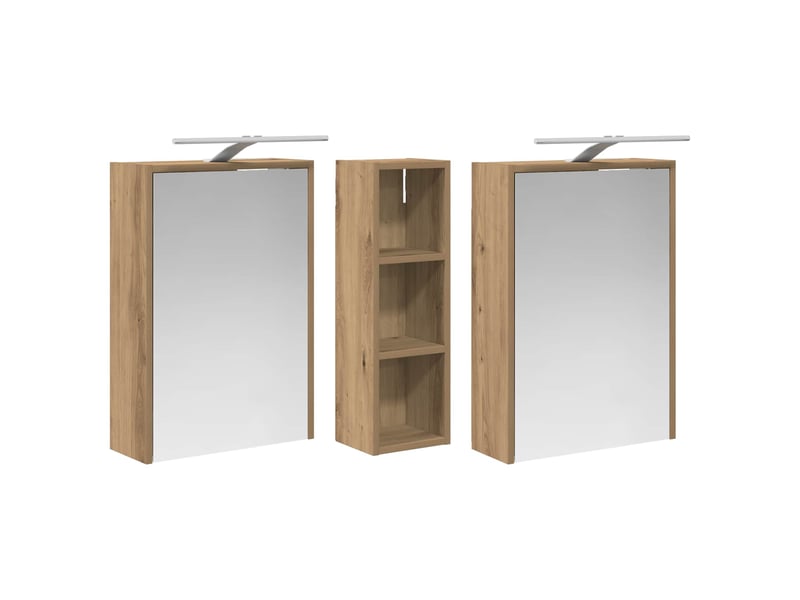 Ensemble de meubles de salle de bain 3 pcs 106x16x62.5 cm shl9640 - Conforama E