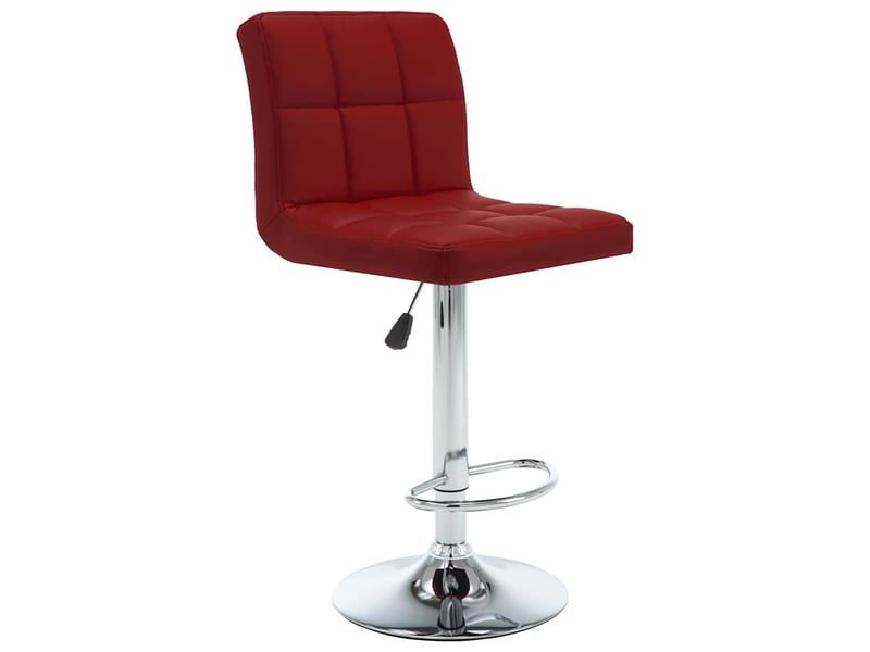  Lot de 2 tabouret de bar, chaise de bar rouge bordeaux similicuir shl69863  - Conforama A