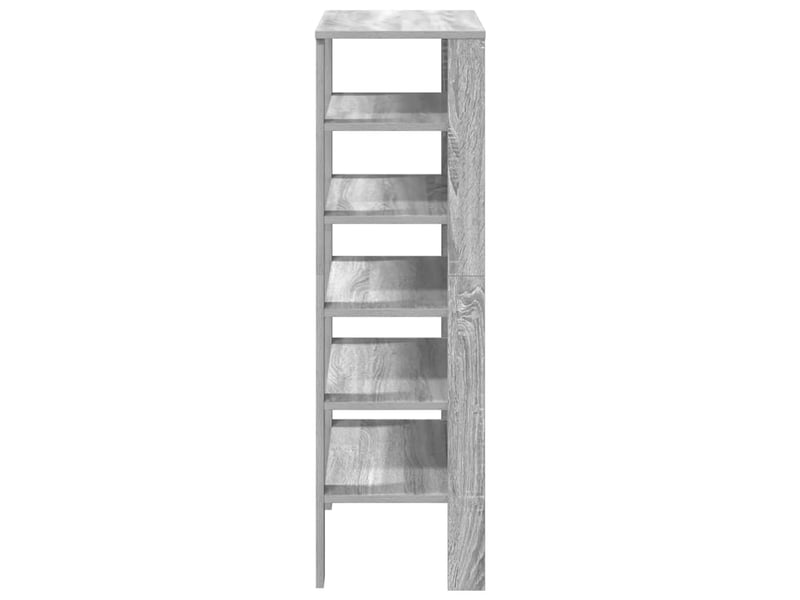  Meuble à chaussures, étagère à chaussures sonoma gris 61x32x105 cm bois ingénierie  - Conforama E