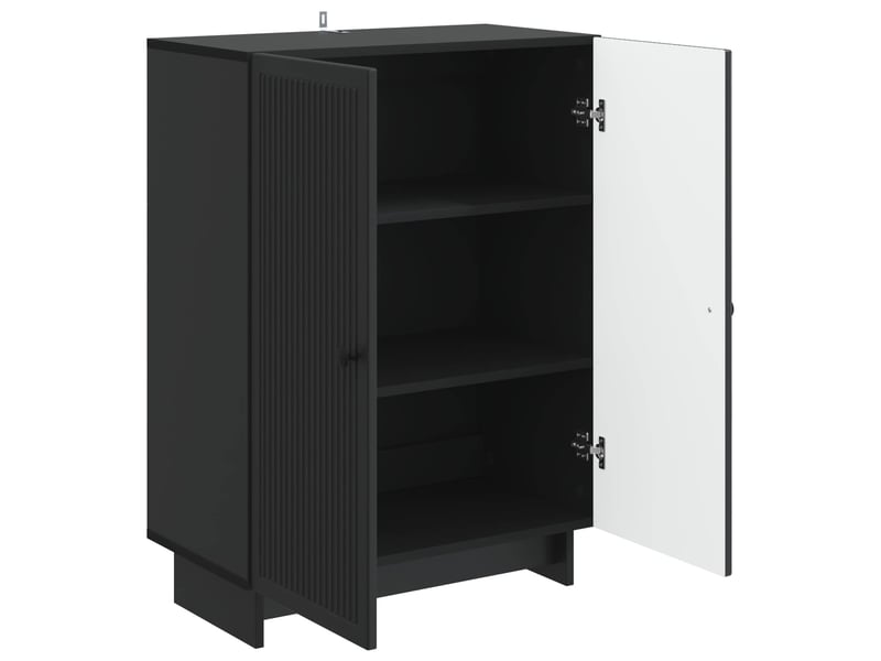  Buffet - bahut - meuble de rangement noir 66 x 34,5 x 90 cm bois d'ingénierie  - Conforama E