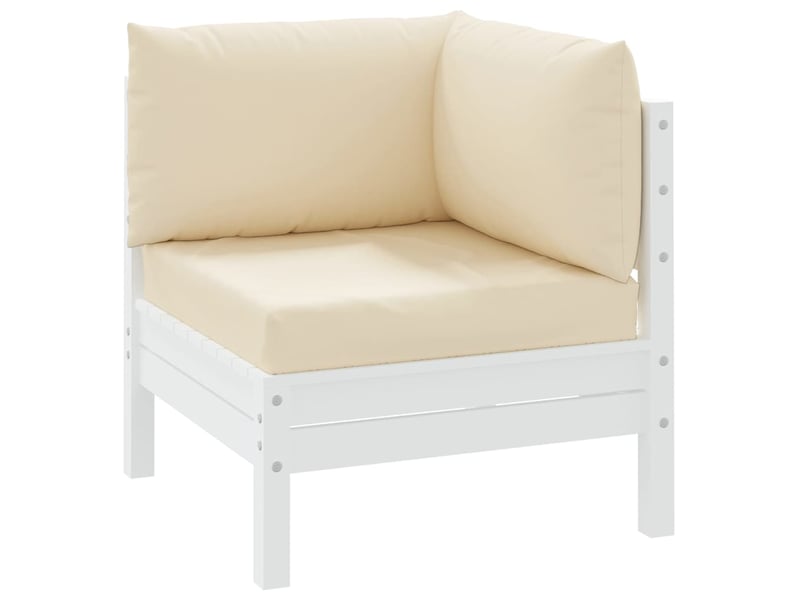  Lot de 3 coussins de palette, coussins de canapé beige tissu oxford cf59658  - Conforama C