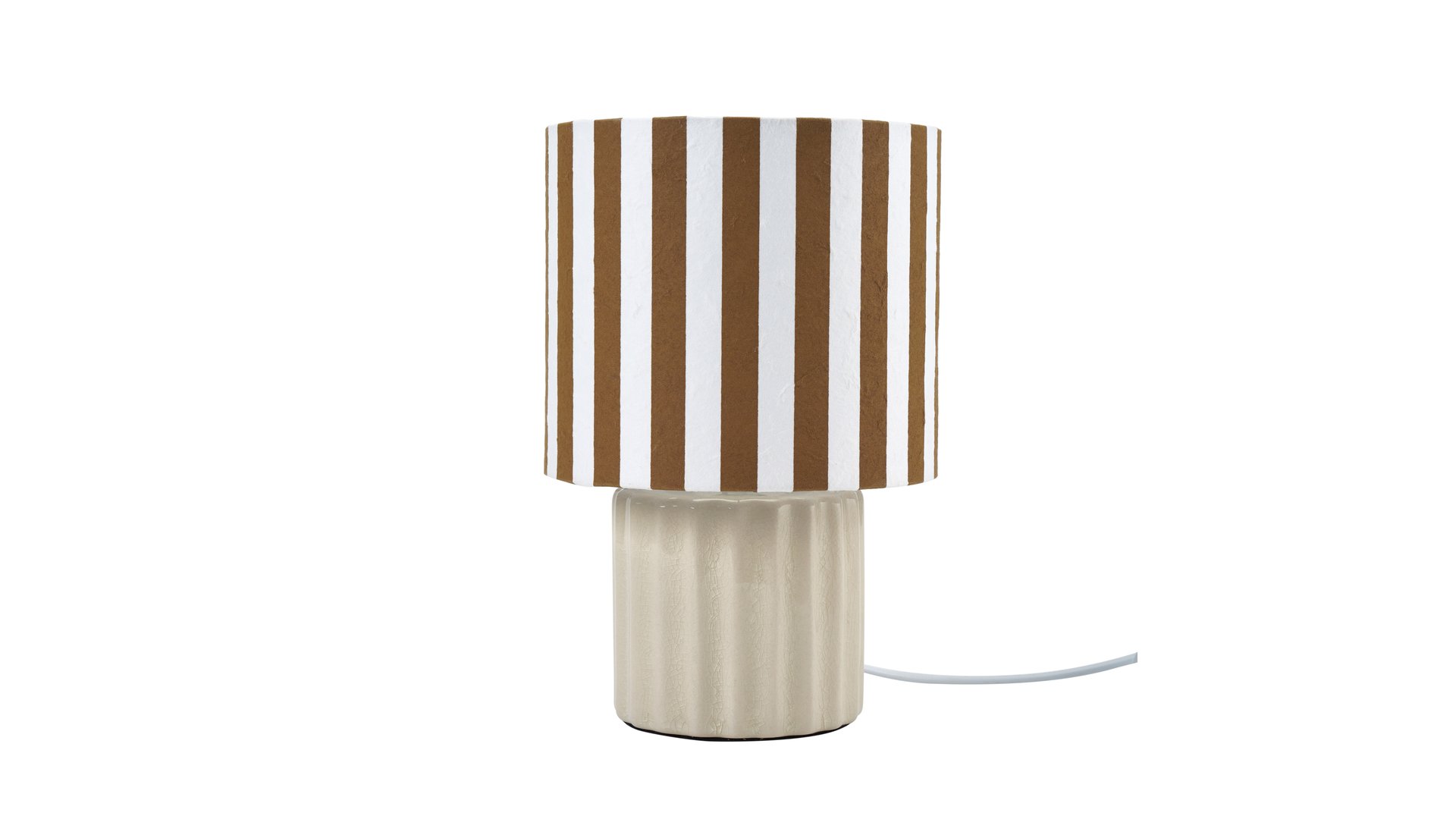 CONFORAMA Lampe Céramique 24 cm marron BRISBANE