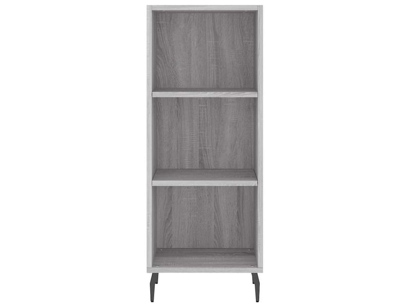  Buffet haut - bahut - meuble de rangement sonoma gris 34,5x34x180 cm bois d'ingénierie  - Conforama E