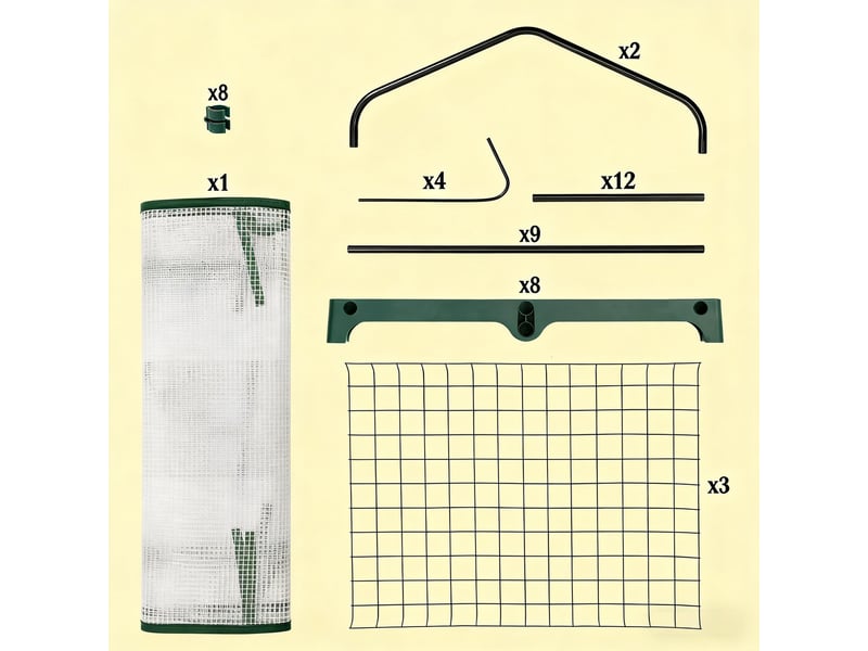  Protection des plantes, serre extérieure avec porte enroulable, serre de terrasse  - Conforama D