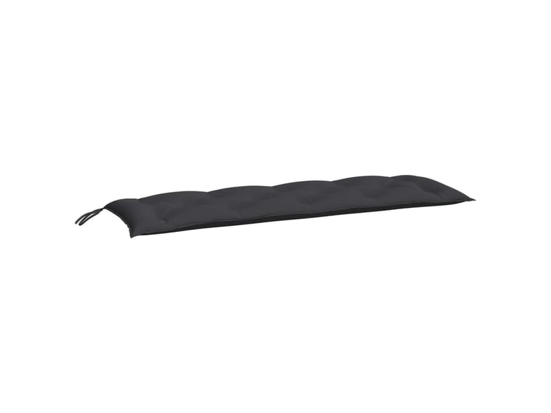  Lot de 2 coussins de banc jardin, coussins d'assise noir 150x50x7 cm tissu oxford cf58732  - Conforama C