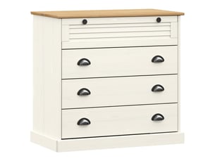 Commode 1 tiroir(s) <strong></strong> <strong></strong> coloris blanc largeur 80 cm