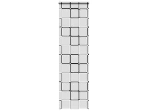 Store enrouleur de douche, store à rouleau avec cassette largeur du tissu 76 cm cf45149